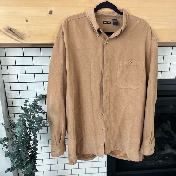 Northcrest Light Brown Casual Shirt - Picture 1 of 4